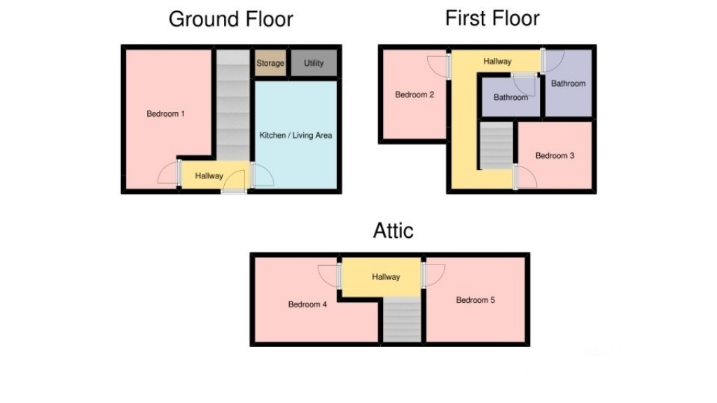 Floorplans For Deptford Place, Plymouth