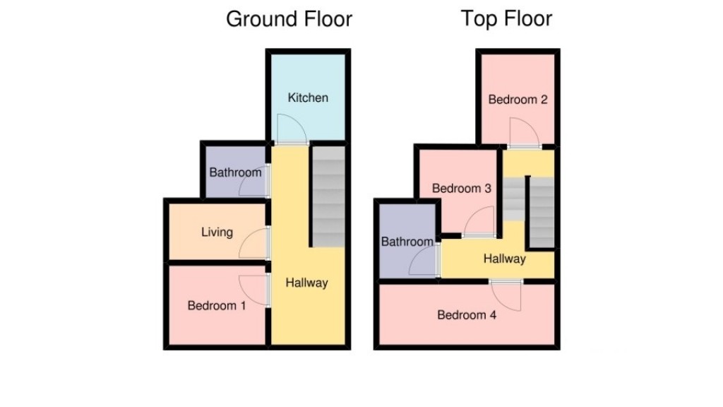 Floorplans For Guildford Street, Plymouth