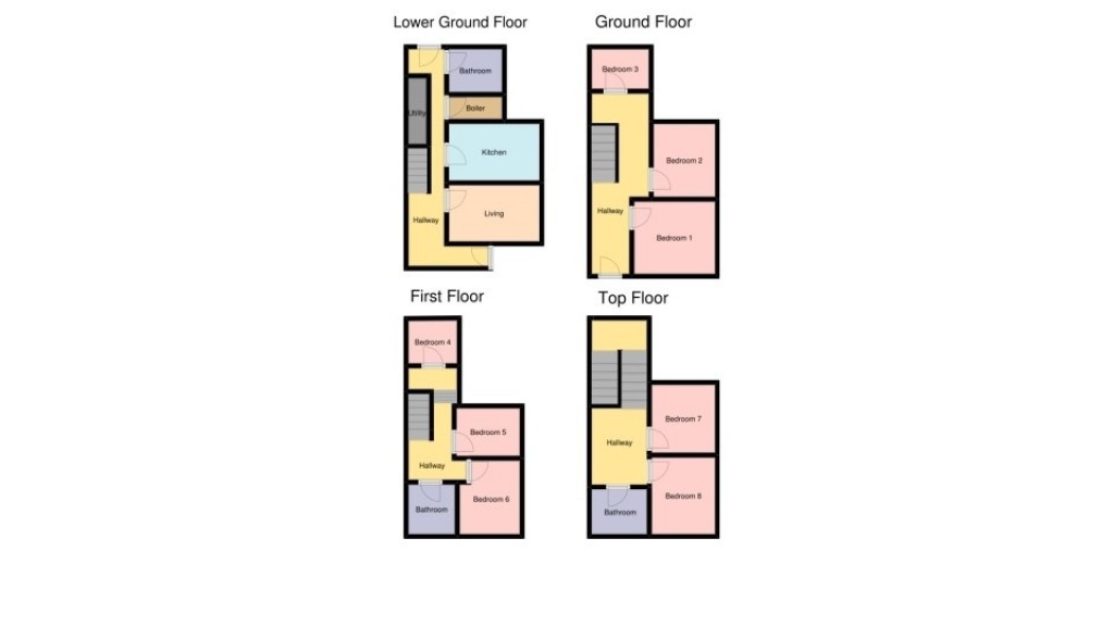 Floorplans For Connaught Avenue, Plymouth