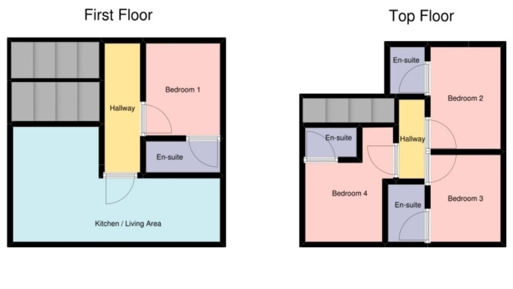 Floorplans For Bedford Apartments, 19 Amity Place, Plymouth